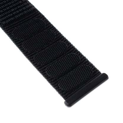 Fixed Nylon Band voor Apple Watch 49mm / 46mm / 45mm / 44mm / 42mm Series, Zwart