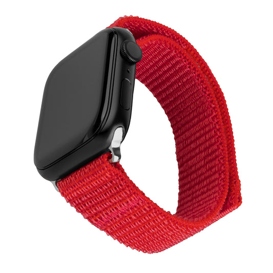 Fixed Nylon Sporty Band voor Apple Watch 42mm / 41mm / 40mm / 38mm Series, Rood