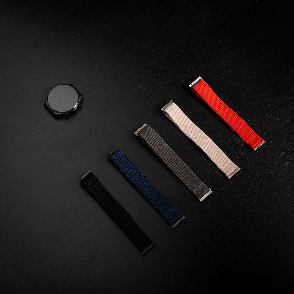 Fixed Nylon Sporty Band voor Huawei Watch / Xiaomi Watch Series, 22mm, Donkerblauw