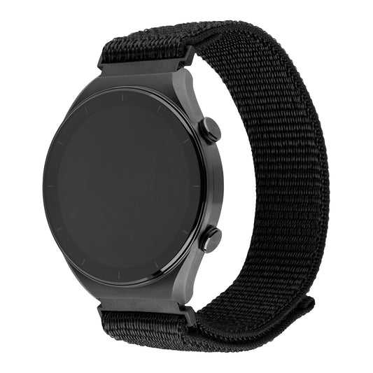 Fixed Nylon Sporty Band voor Huawei Watch / Xiaomi Watch Series, 22mm, Zwart