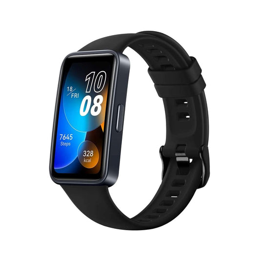 Fixed Silicone Band voor Huawei Band 10 / 9 / 8, Zwart