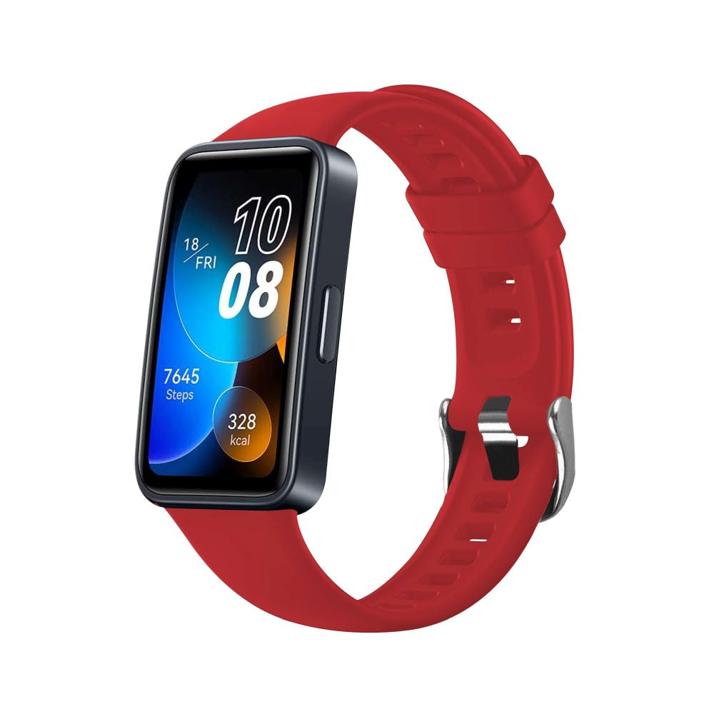 Fixed Silicone Band voor Huawei Band 10 / 9 / 8, Rood