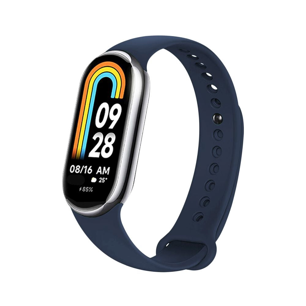 Fixed Silicone Band voor Xiaomi Smart Band 9 / 8, Blauw