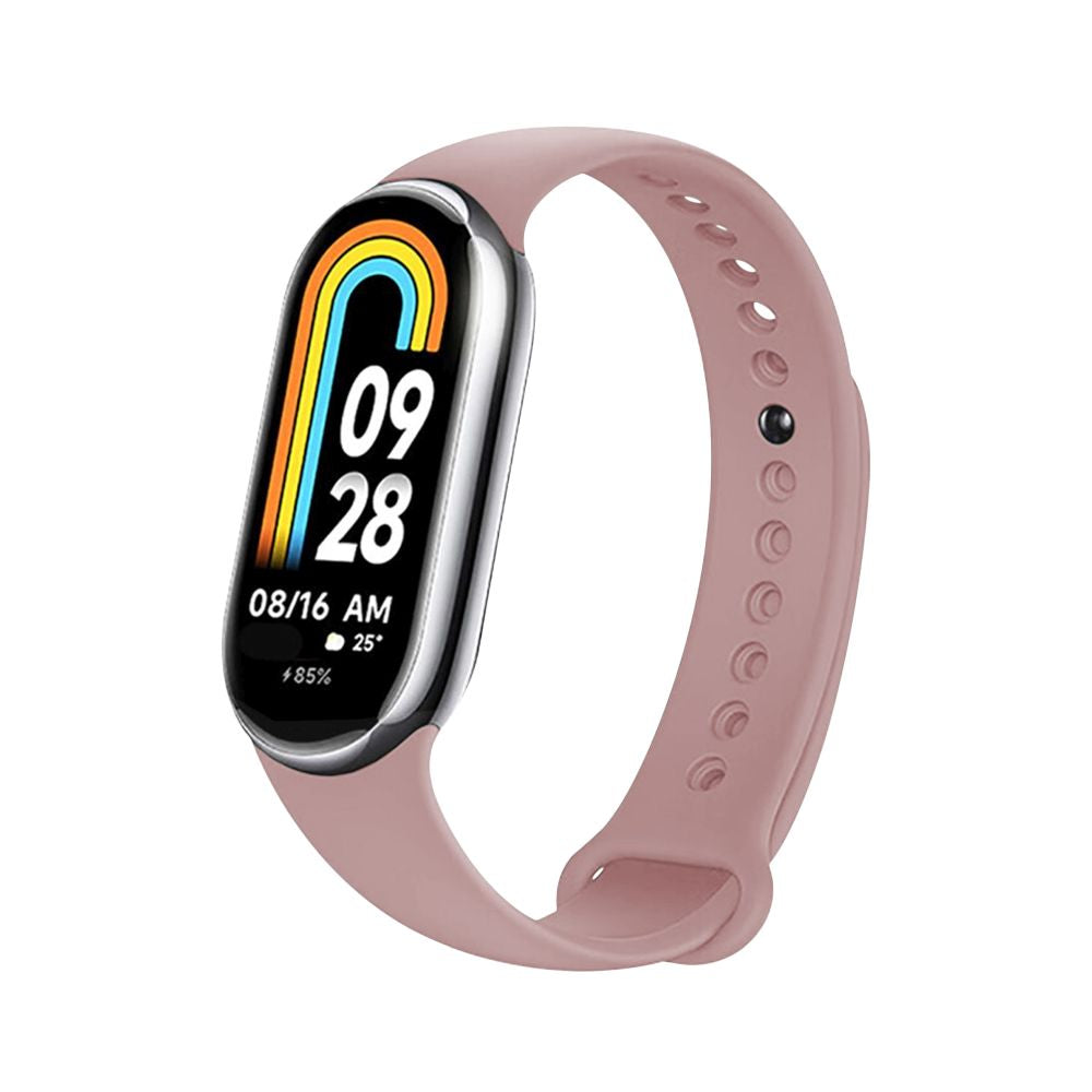 Fixed Silicone Strap for Xiaomi Smart Band 9 / 8, Pink