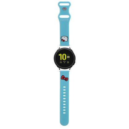Hello Kitty Siliconen Kitty Head Band voor Samsung Galaxy Watch / Huawei Watch Series, Blauw