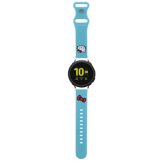 Hello Kitty Siliconen Kitty Head Band voor Samsung Galaxy Watch / Huawei Watch Series, Blauw