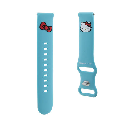 Hello Kitty Siliconen Kitty Head Band voor Samsung Galaxy Watch / Huawei Watch Series, Blauw