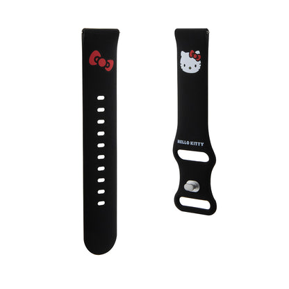 Hello Kitty Siliconen Kitty Head band voor Samsung Galaxy Watch / Huawei Watch Series, Zwart
