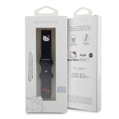 Hello Kitty Siliconen Kitty Head band voor Samsung Galaxy Watch / Huawei Watch Series, Zwart