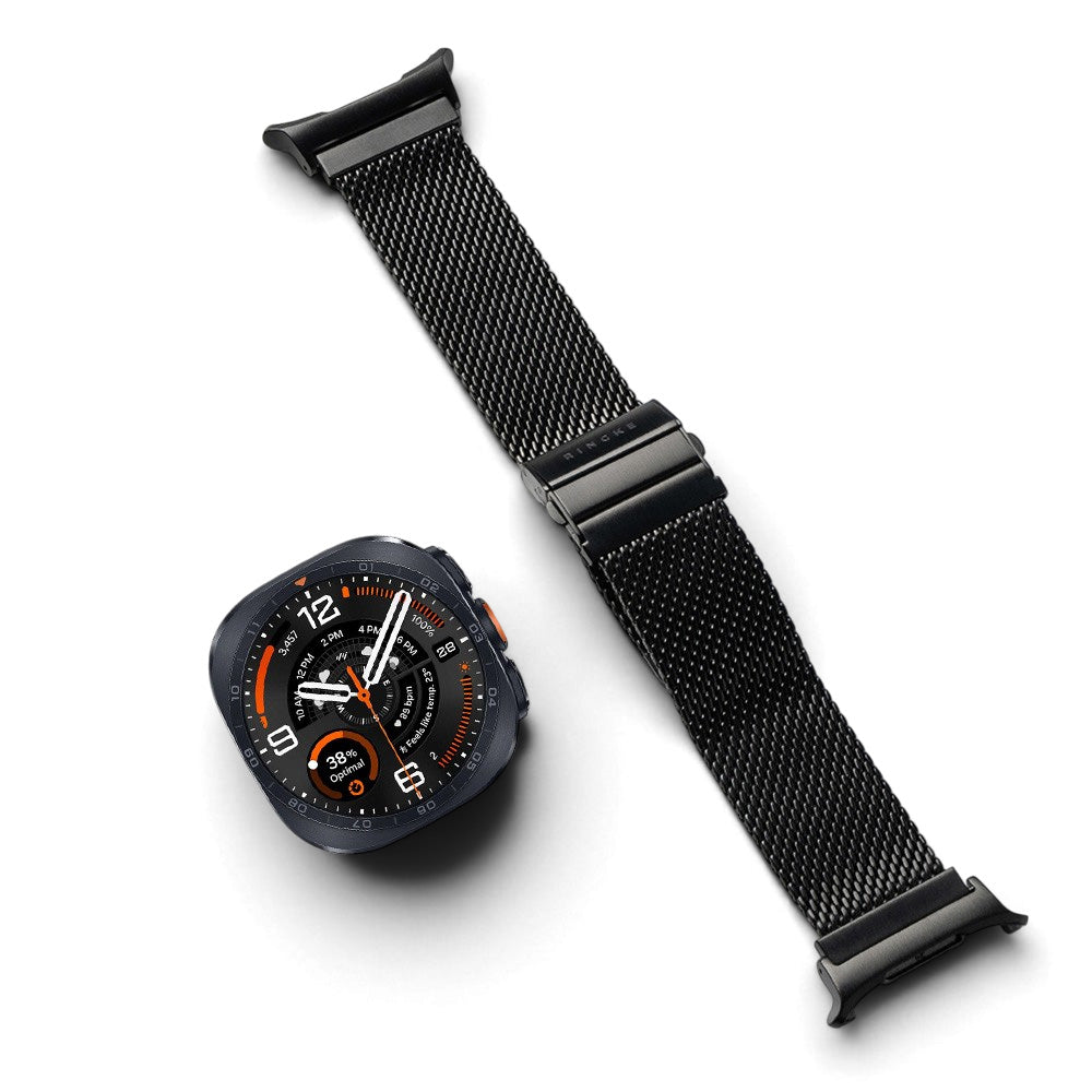 Ringke Metal One Mesh-band voor Samsung Galaxy Watch Ultra2, zwart
