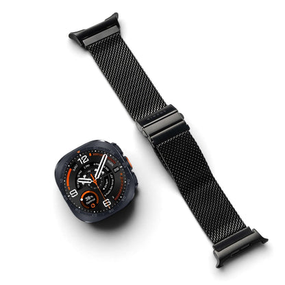 Ringke Metal One Mesh-band voor Samsung Galaxy Watch Ultra2, zwart