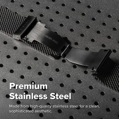 Ringke Metal One Mesh-band voor Samsung Galaxy Watch Ultra2, zwart
