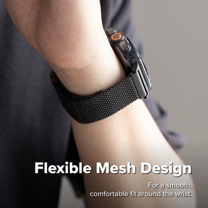 Ringke Metal One Mesh-band voor Samsung Galaxy Watch Ultra2, zwart