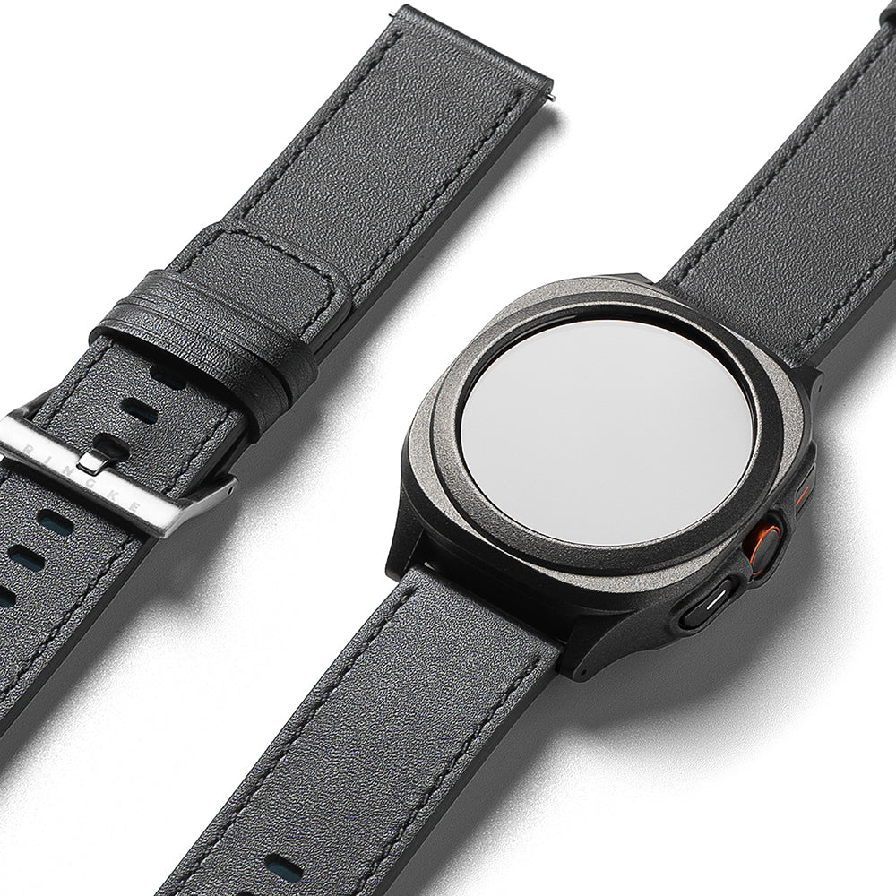 Ringke One Basic Bold band voor Fossil Watch / Mobvoi Watch / Suunto Watch Series, 24mm, Zwart