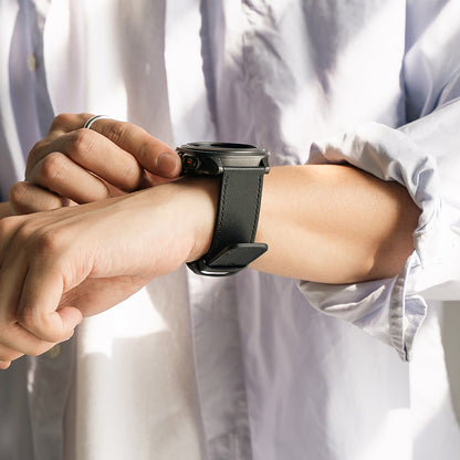 Ringke One Basic Bold band voor Fossil Watch / Mobvoi Watch / Suunto Watch Series, 24mm, Zwart