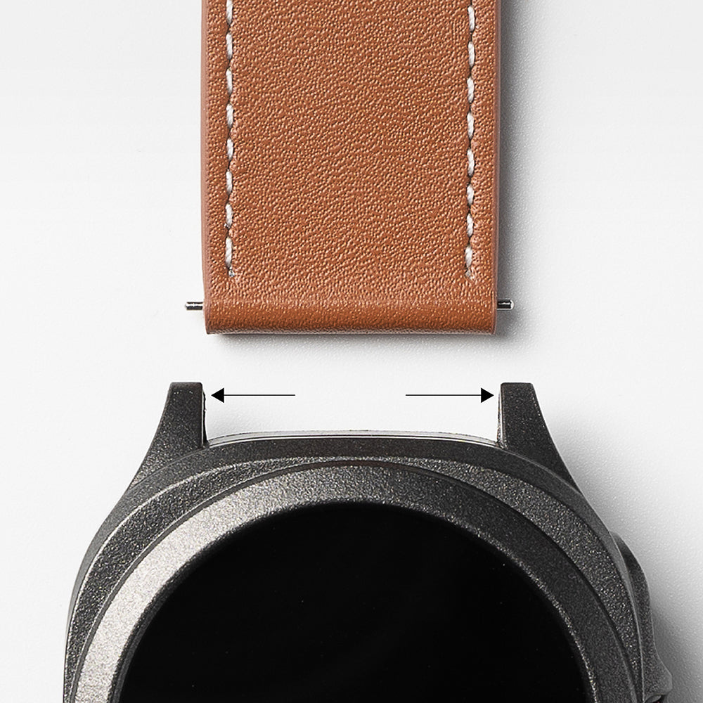 Ringke One Basic Bold band voor Fossil Watch / Mobvoi Watch / Suunto Watch Series, 24mm, Zwart