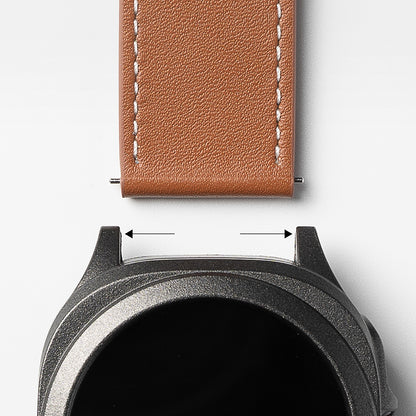 Ringke One Basic Bold band voor Fossil Watch / Mobvoi Watch / Suunto Watch Series, 24mm, Zwart