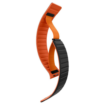 Spigen Athlex Air M band voor Apple Watch 49mm / 46mm / 45mm / 44mm Series, Zwart Oranje AMP11534