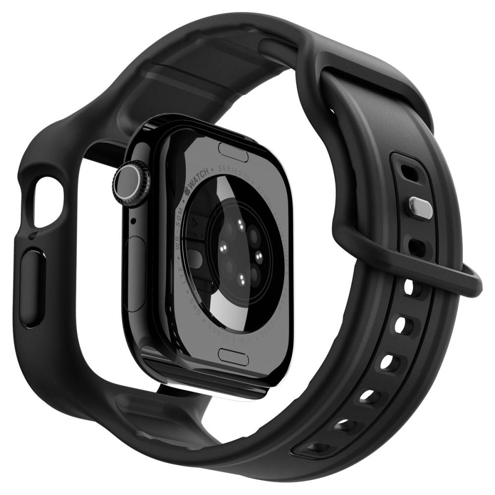 Spigen Caseology Vault band voor Apple Watch Series 10 / 11 46mm, Mat Zwart