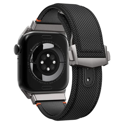 Spigen Classic Fit band voor Apple Watch 49mm / 46mm / 45mm / 44mm / 42mm Series, Zwart AMP09304