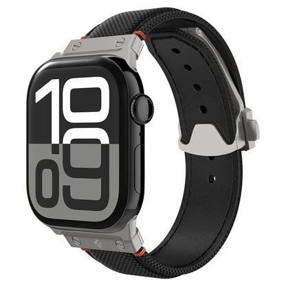 Spigen Classic Fit band voor Apple Watch 49mm / 46mm / 45mm / 44mm / 42mm Series, Zwart AMP09304