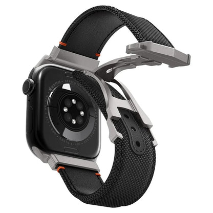 Spigen Classic Fit band voor Apple Watch 49mm / 46mm / 45mm / 44mm / 42mm Series, Zwart AMP09304