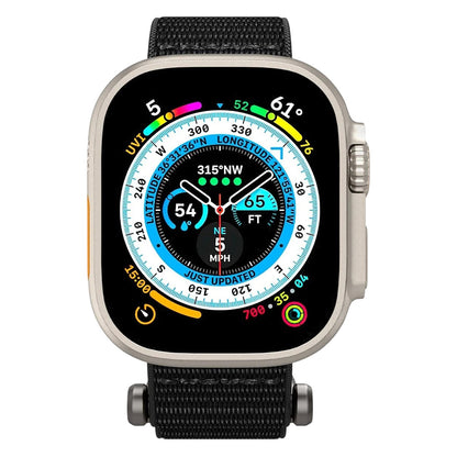 Spigen DuraPro Flex band voor Apple Watch 49mm / 46mm / 45mm / 44mm Series, Zwart AMP02465