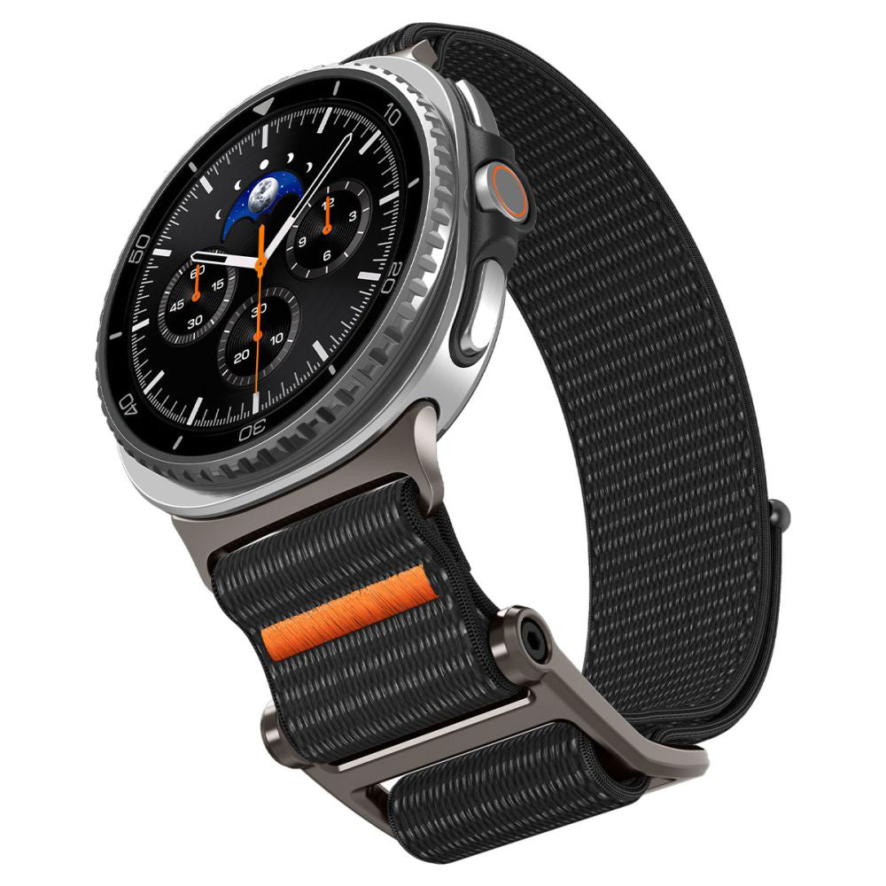 Spigen DuraPro Flex band voor Samsung Galaxy Watch8 / Watch8 Classic Series, Zwart