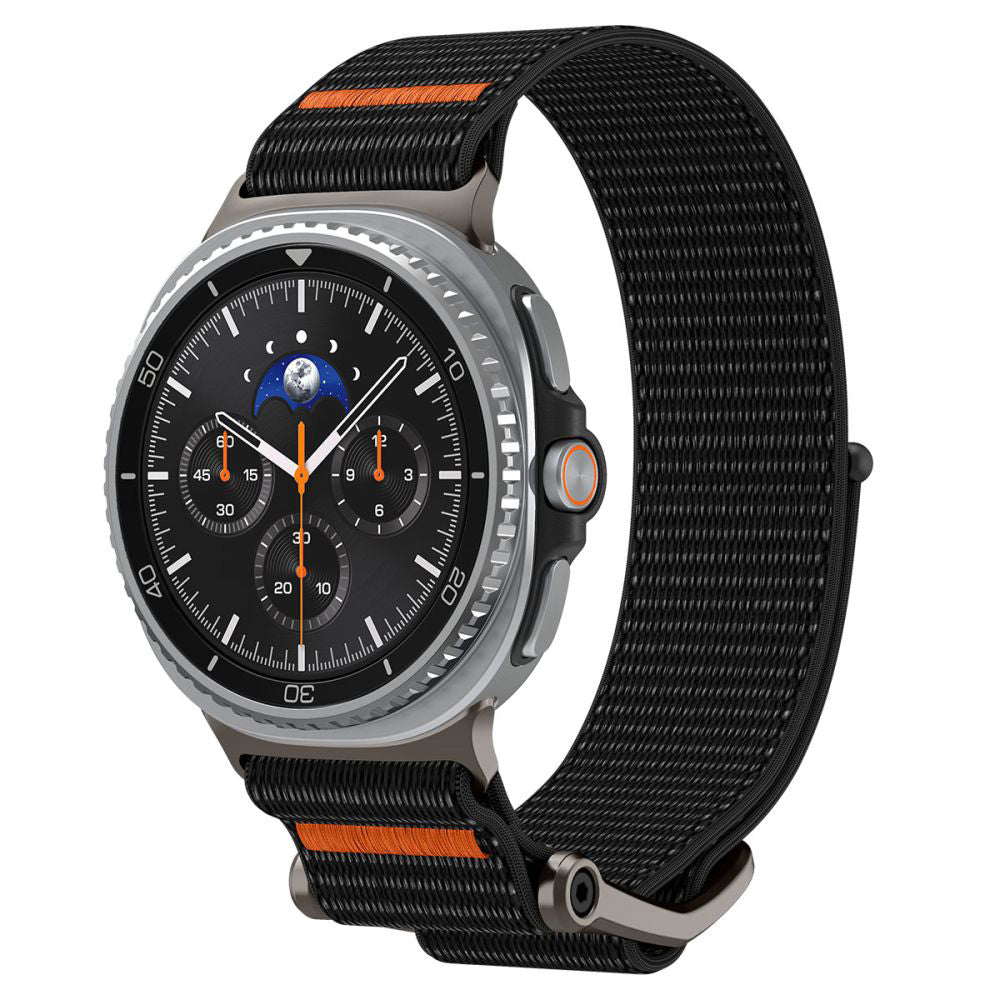 Spigen DuraPro Flex band voor Samsung Galaxy Watch8 / Watch8 Classic Series, Zwart