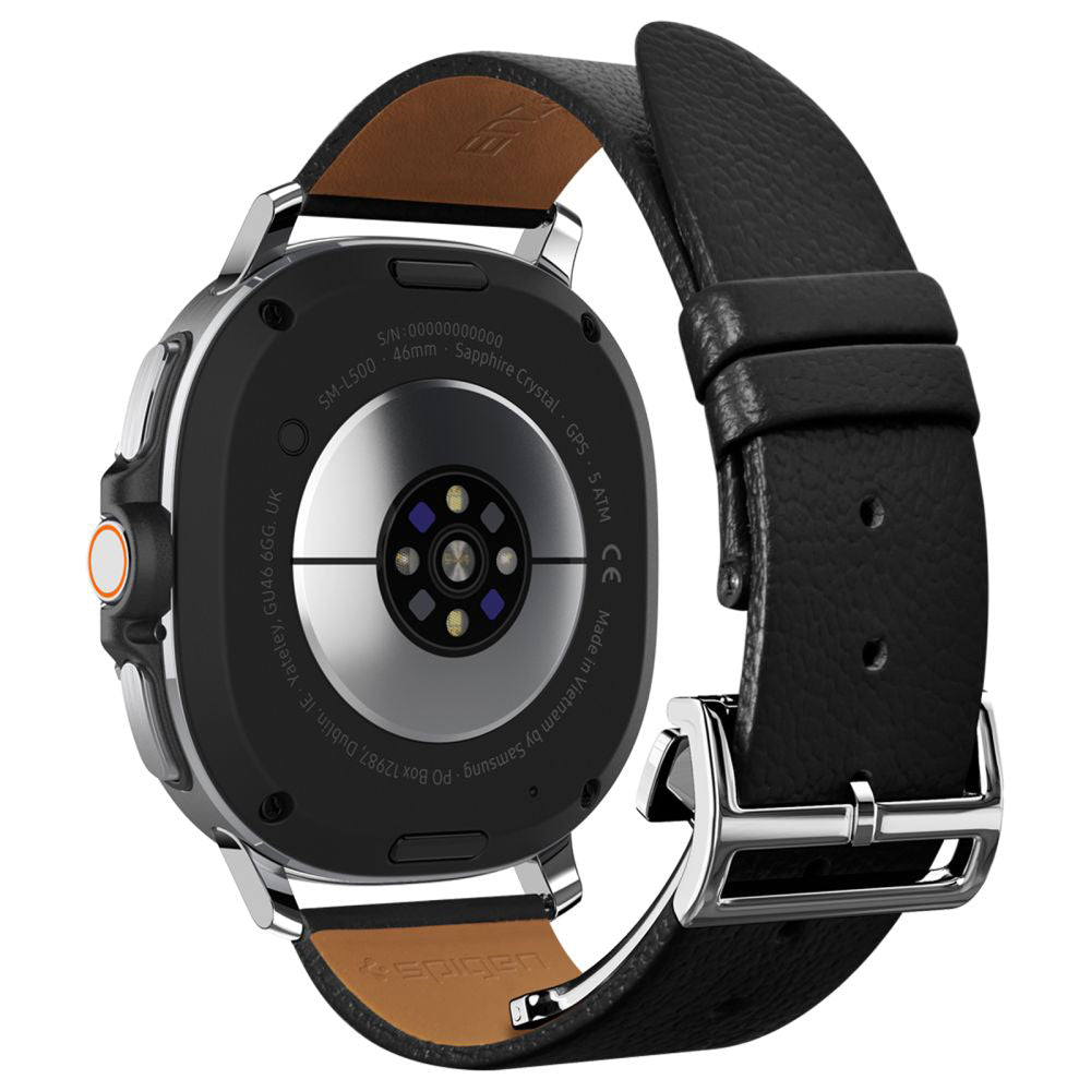 Spigen Enzo band voor Samsung Galaxy Watch8 / Watch8 Classic Series, Zwart
