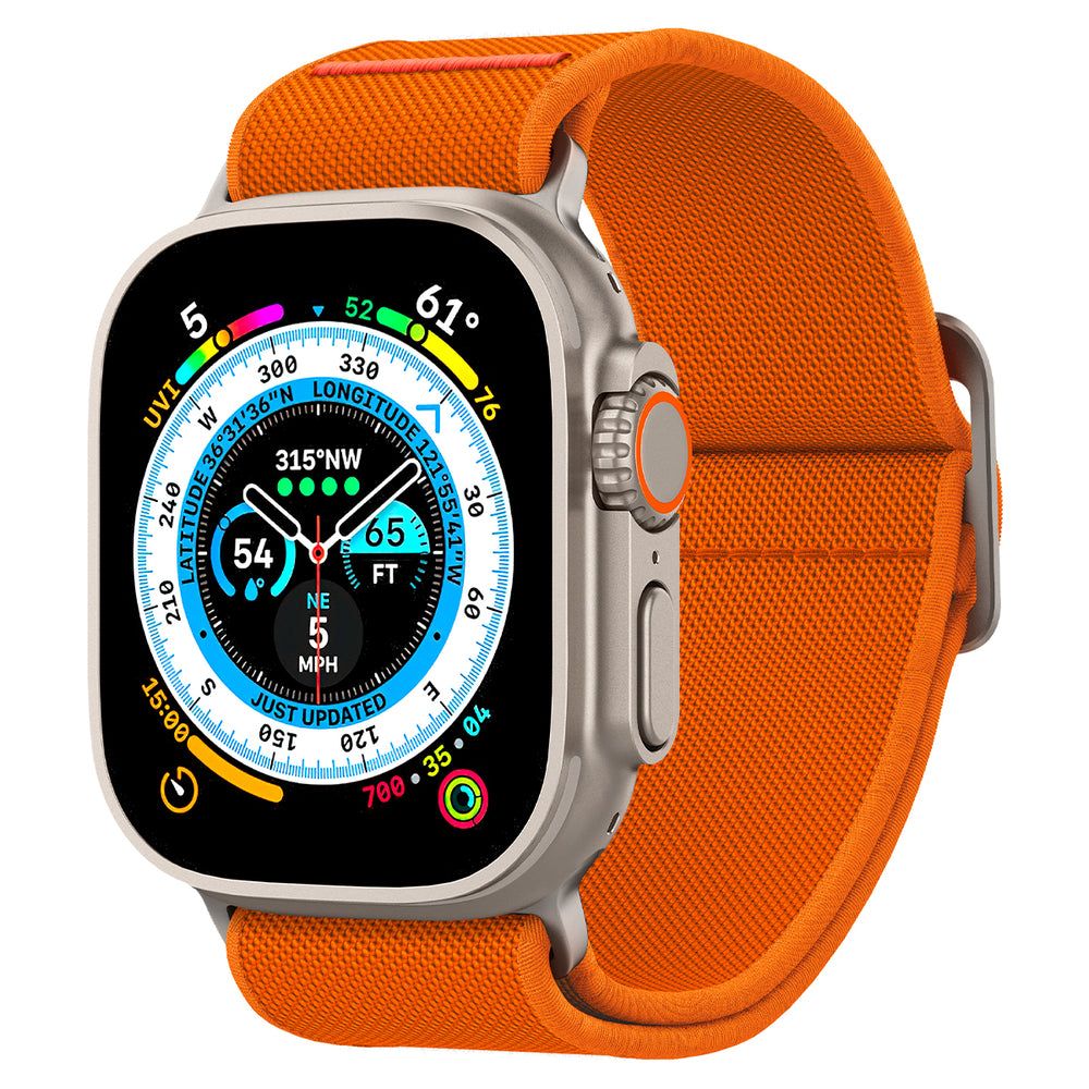 Spigen Fit Lite Ultra Strap for Apple Watch 49mm / 46mm / 45mm / 44mm / 42mm Series, Orange