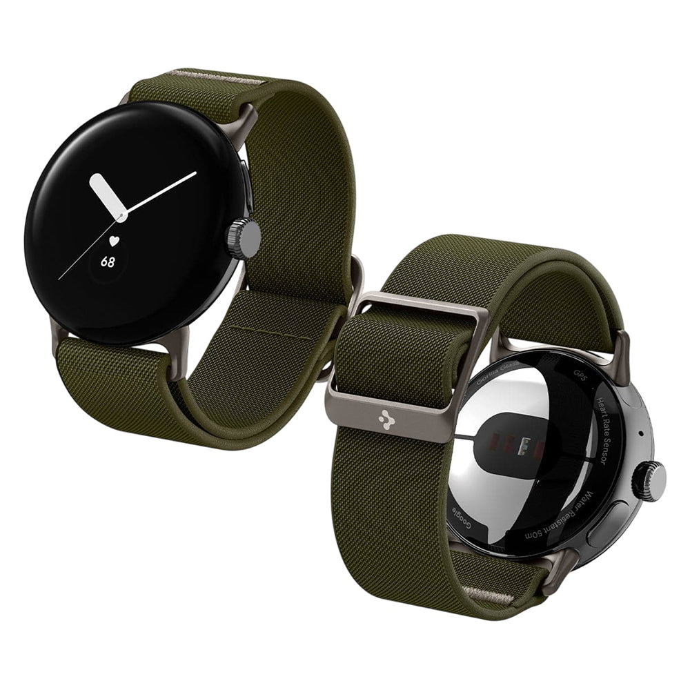 Spigen Lite Fit band voor Google Pixel Watch 41mm Series, Kaki AMP07608