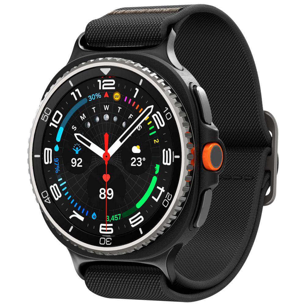 Spigen Lite Fit band voor Samsung Galaxy Watch8 / Watch8 Classic Series, Zwart