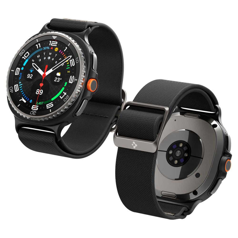 Spigen Lite Fit band voor Samsung Galaxy Watch8 / Watch8 Classic Series, Zwart