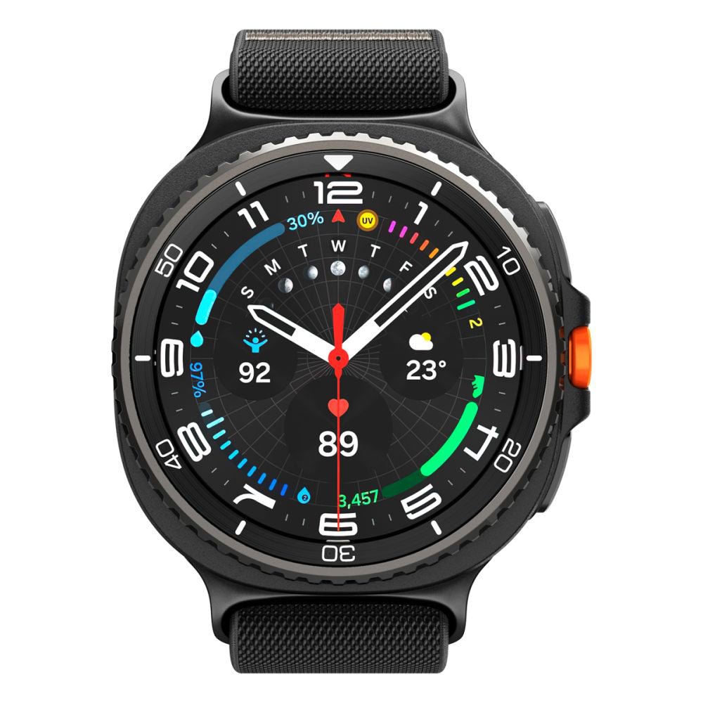 Spigen Lite Fit band voor Samsung Galaxy Watch8 / Watch8 Classic Series, Zwart