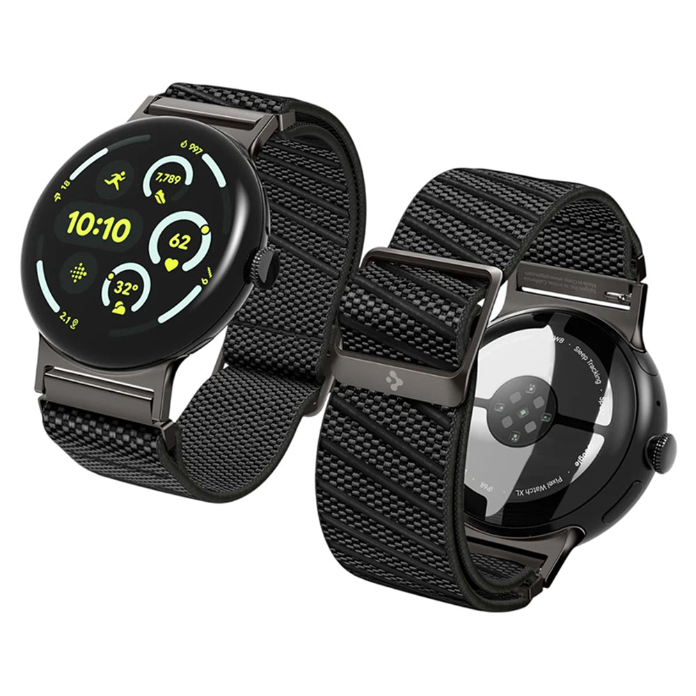 Spigen Lite Fit X band voor Google Pixel Watch 4 41mm / Watch 3 41mm / Watch 2 / Watch, Zwart AMP11420