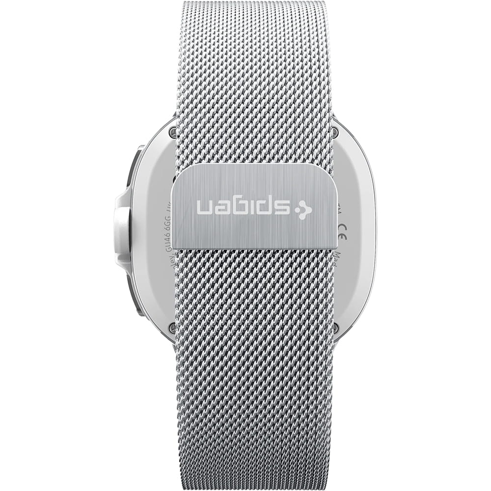 Spigen Metal Fit band voor Samsung Galaxy Watch9 / Watch8 / Watch8 Classic Series, Zilver AMP10121
