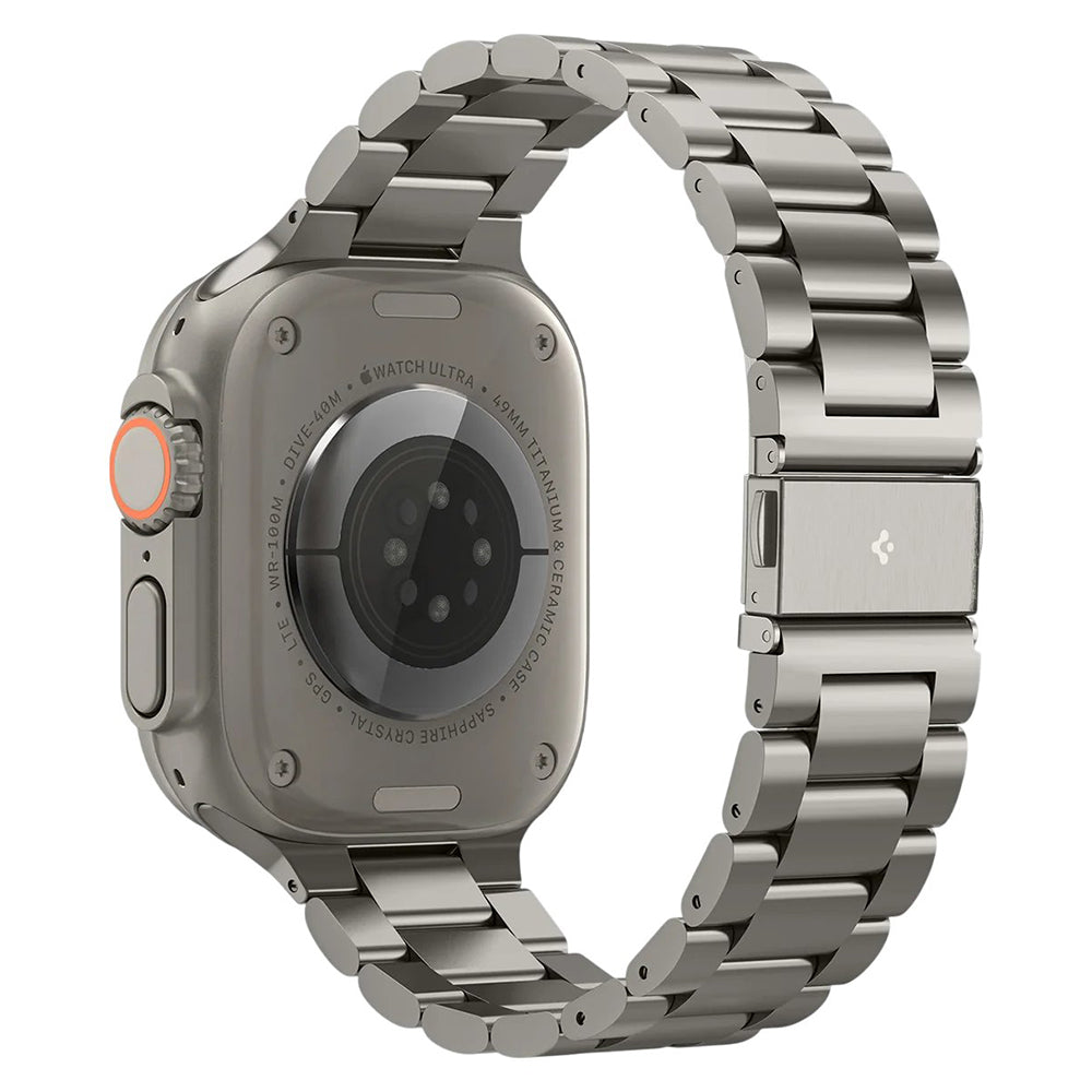 Spigen Modern Fit Titanium-band voor Apple Watch 49 mm / 46 mm / 45 mm / 44 mm Series, grijs AMP09105
