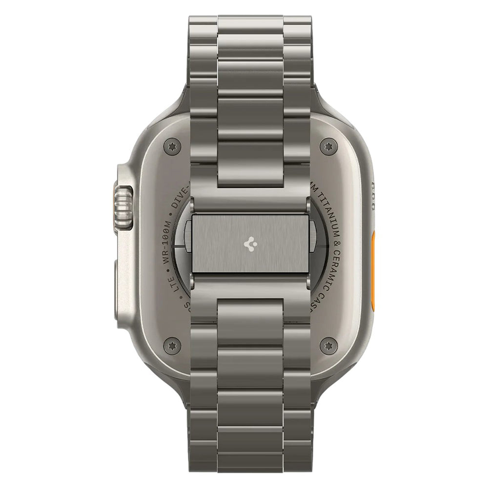 Spigen Modern Fit Titanium-band voor Apple Watch 49 mm / 46 mm / 45 mm / 44 mm Series, grijs AMP09105