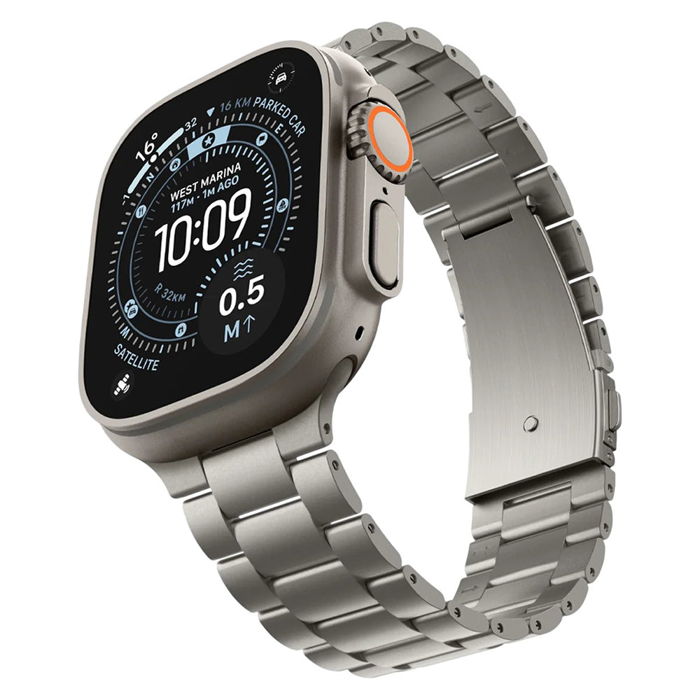 Spigen Modern Fit Titanium-band voor Apple Watch 49 mm / 46 mm / 45 mm / 44 mm Series, grijs AMP09105