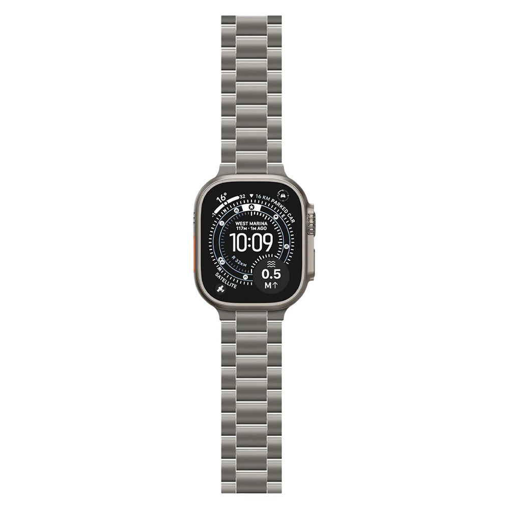 Spigen Modern Fit Titanium-band voor Apple Watch 49 mm / 46 mm / 45 mm / 44 mm Series, grijs AMP09105