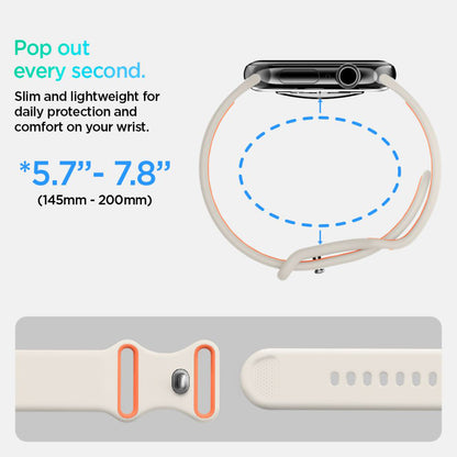 Spigen Nano Pop band voor Apple Watch 42mm / 41mm / 40mm / 38mm Series, Beige