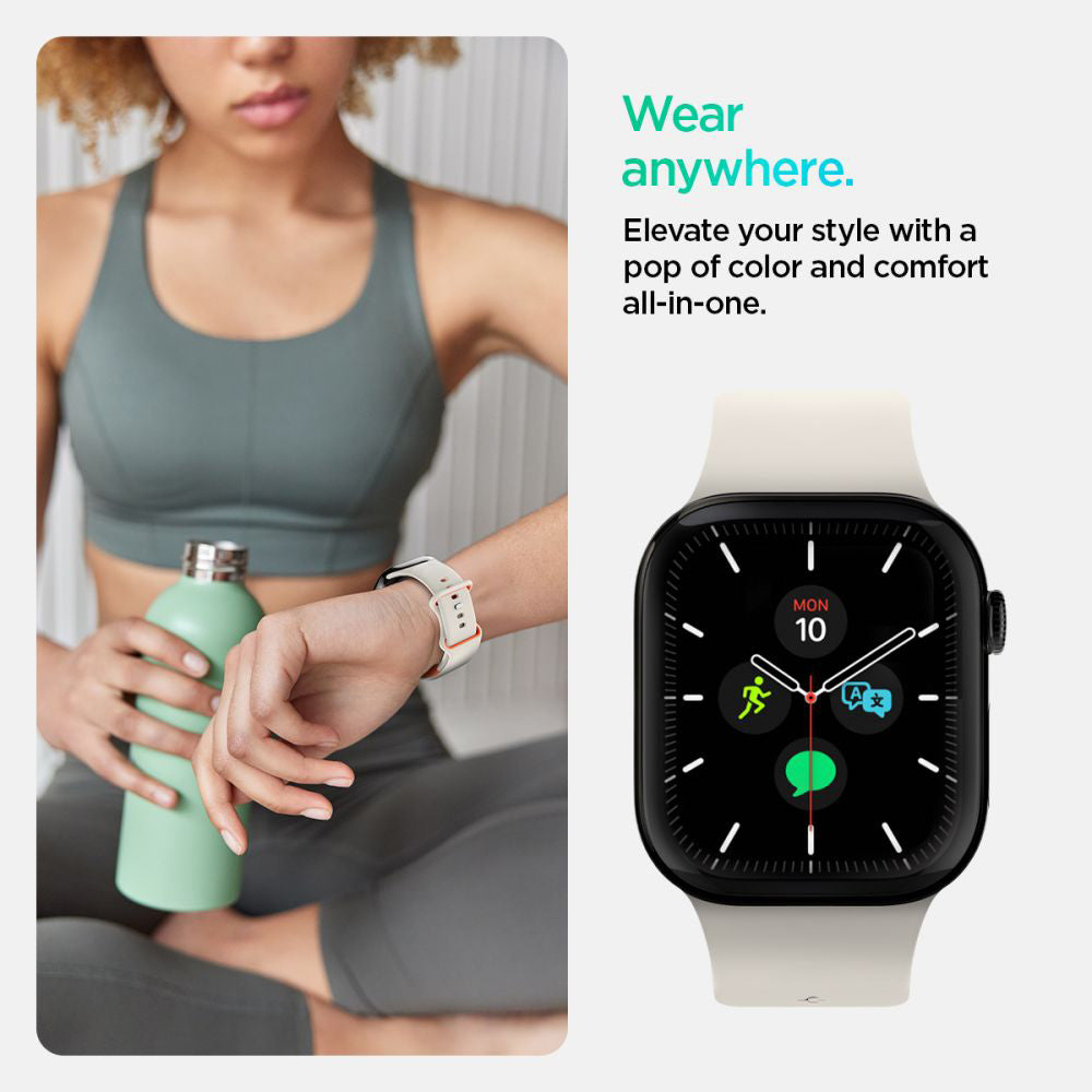 Spigen Nano Pop band voor Apple Watch 42mm / 41mm / 40mm / 38mm Series, Beige