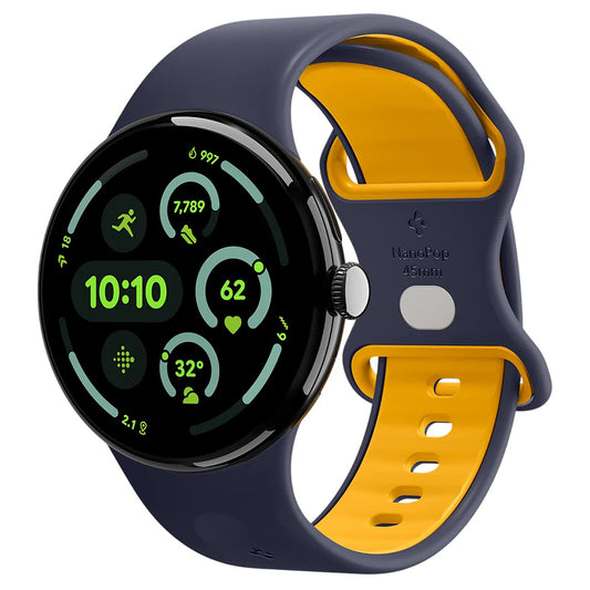 Spigen Nano Pop band voor Google Pixel Watch 45mm Series, Marineblauw AMP09490