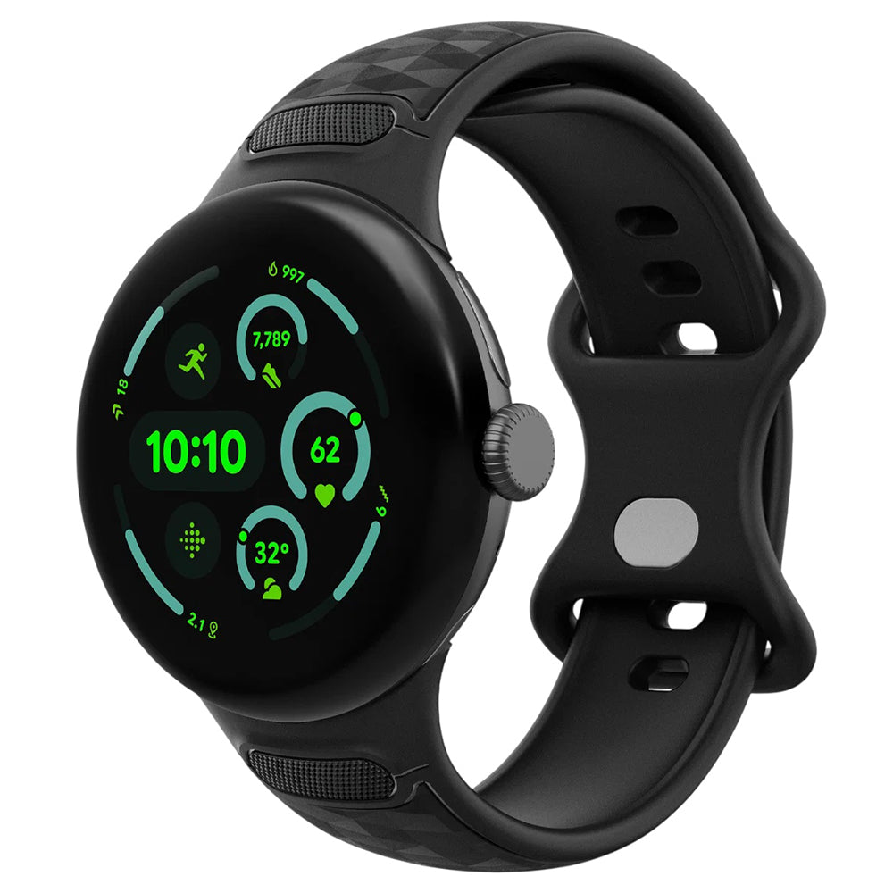 Spigen Parallax band voor Google Pixel Watch 45mm Series, Mat Zwart AMP10192