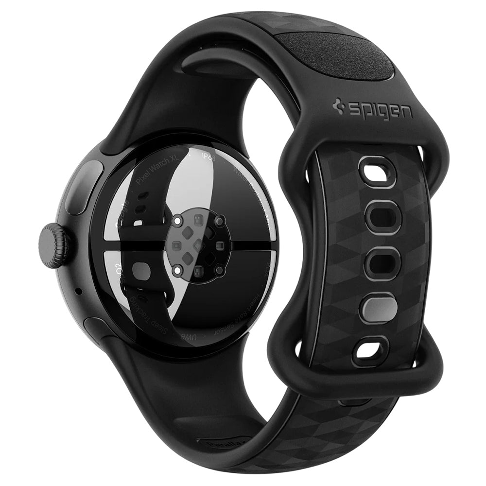 Spigen Parallax band voor Google Pixel Watch 45mm Series, Mat Zwart AMP10192
