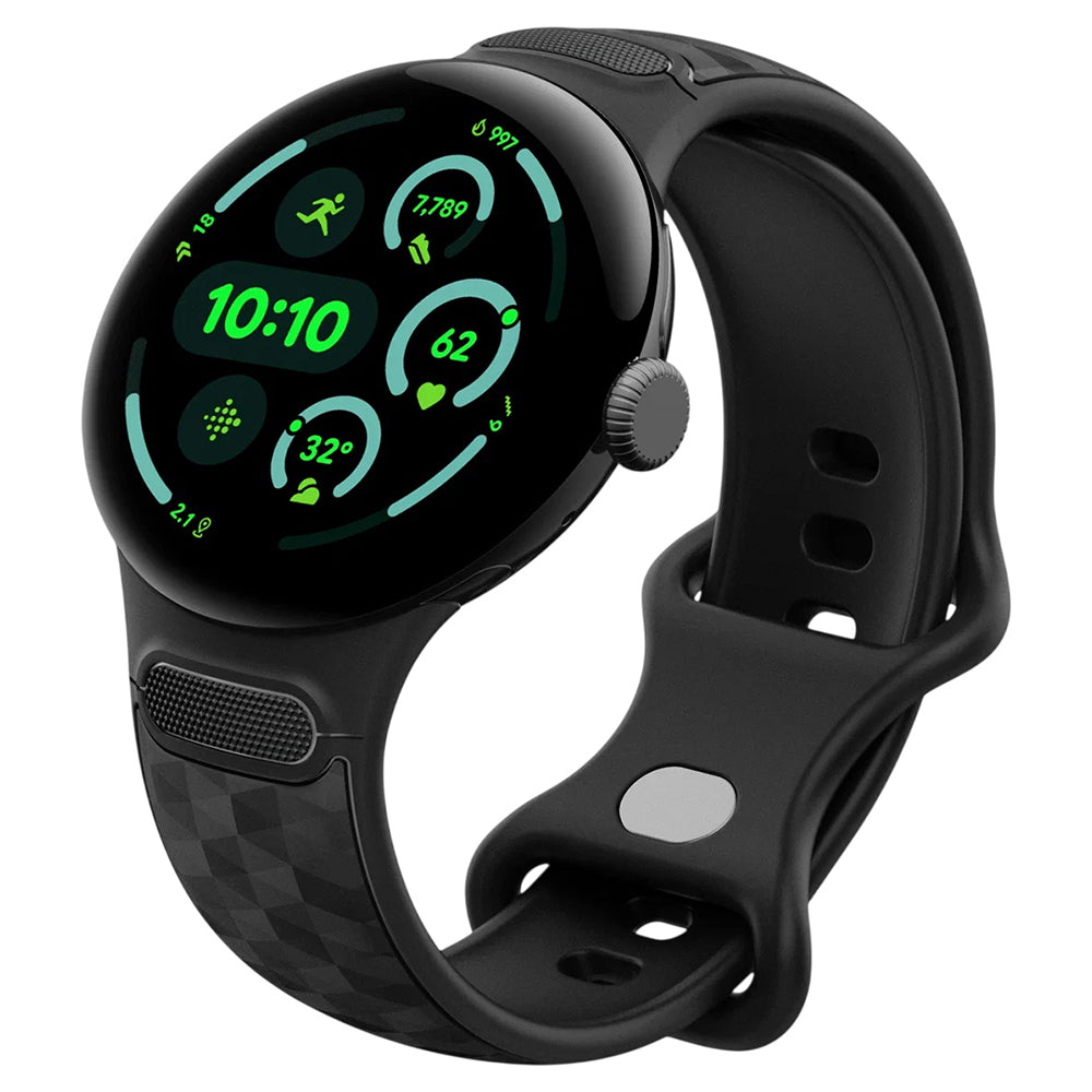 Spigen Parallax band voor Google Pixel Watch 45mm Series, Mat Zwart AMP10192