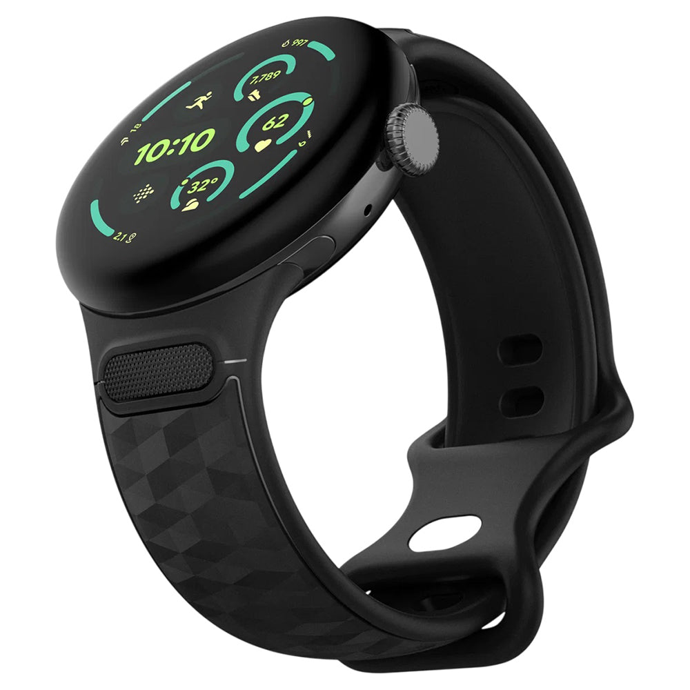 Spigen Parallax band voor Google Pixel Watch 45mm Series, Mat Zwart AMP10192