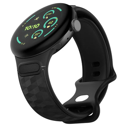 Spigen Parallax band voor Google Pixel Watch 45mm Series, Mat Zwart AMP10192