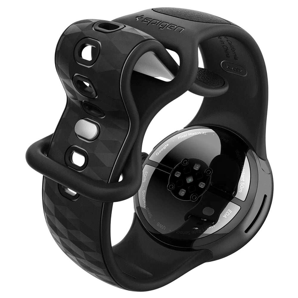Spigen Parallax band voor Google Pixel Watch 45mm Series, Mat Zwart AMP10192